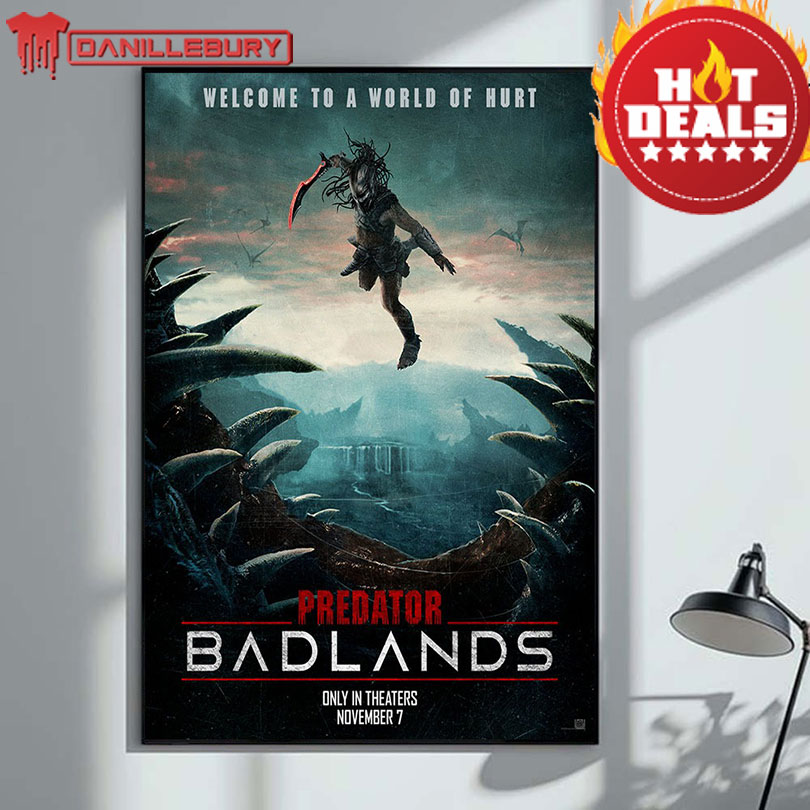 New Poster For Predator Badlands Only In Theaters November 7 2025 Home Decor Poster Canvas