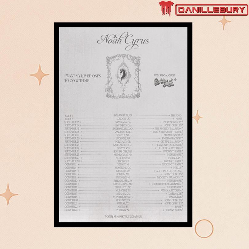Noah Cyrus Tour 2025 Poster