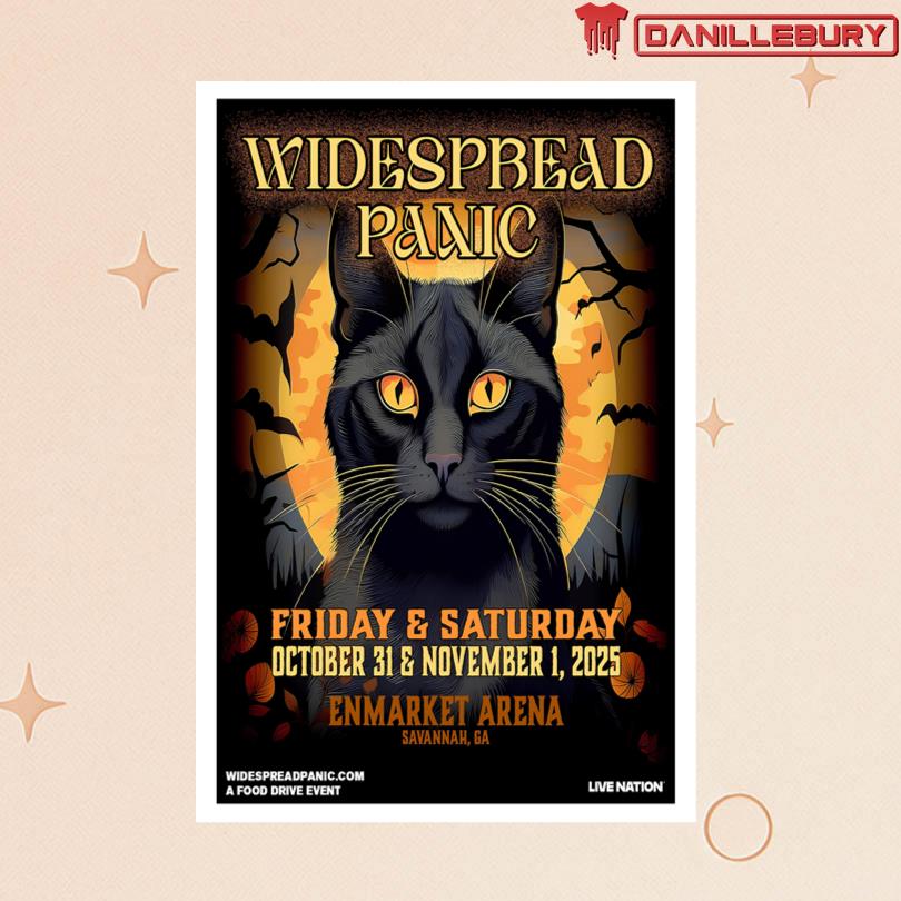 Oct 31 2025 Live Widespread Panic Savannah, GA Poster