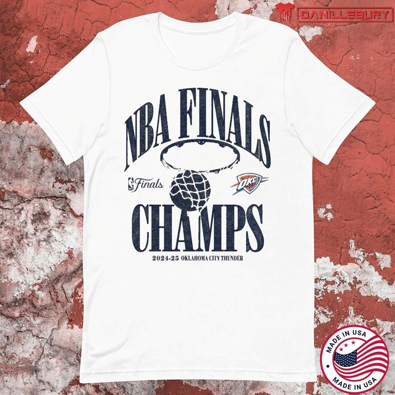 Oklahoma City Thunder 2025 Finals Champions Playoff Fade Away T-Shirt