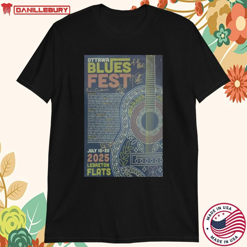 Ottawa Bluesfest Memorabilia Autographed 2025 T-shirts