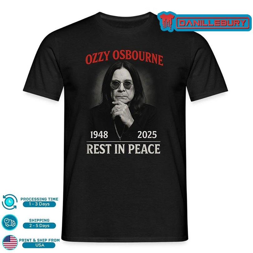 Ozzy Osbourne 1948 2025 Rest In Peace Prince Of Darkness Shirt