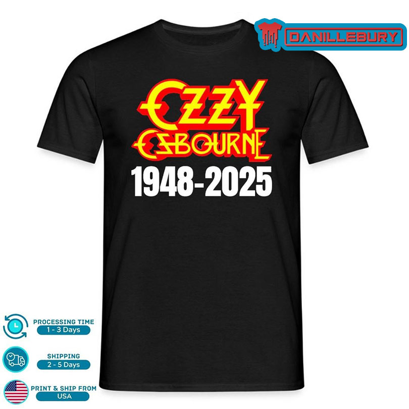 Ozzy Osbourne Dead at 76 1948 2025 Legend Shirt