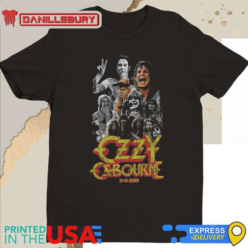 Ozzy Osbourne Memorial 1948 2025 Vintage Tribute Shirt