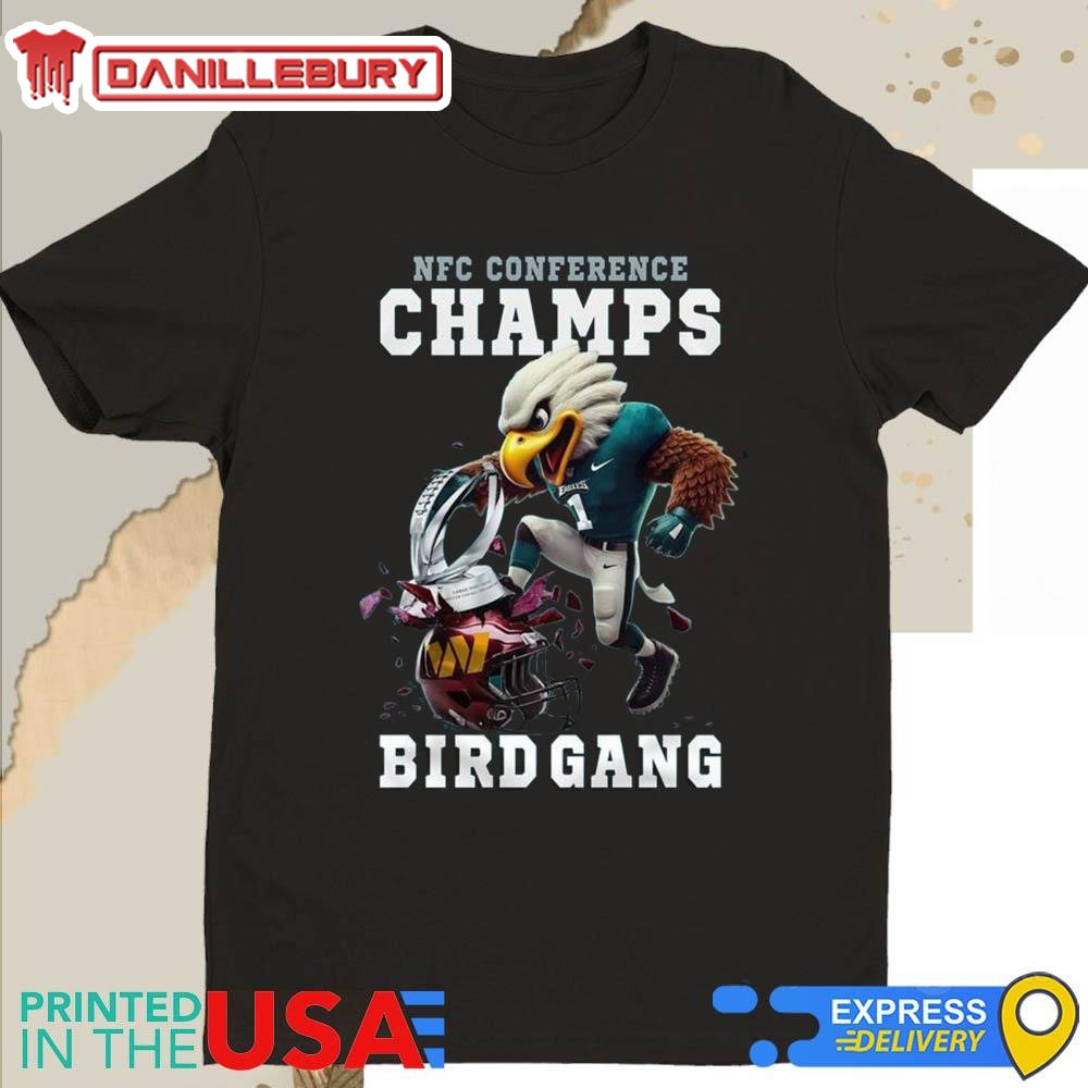 Philadelphia Eagles NFC Conference Champs Bird Gang Mascot 2025 Shirt
