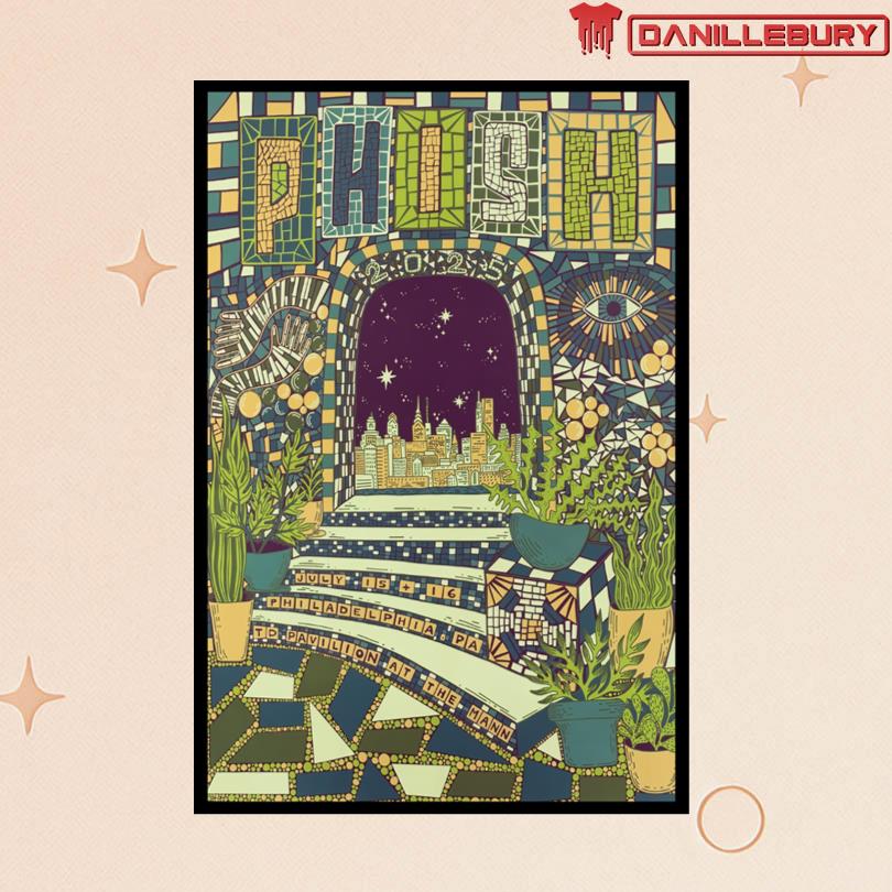 Phish July 15-16 2025 TD Pavilion at The Mann in Philadelphia PA Poster