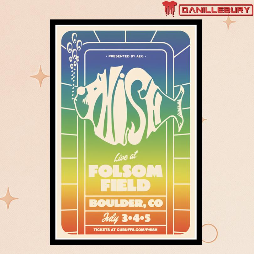 Phish Show at Boulder CO July 3 4 5 2025 Poster