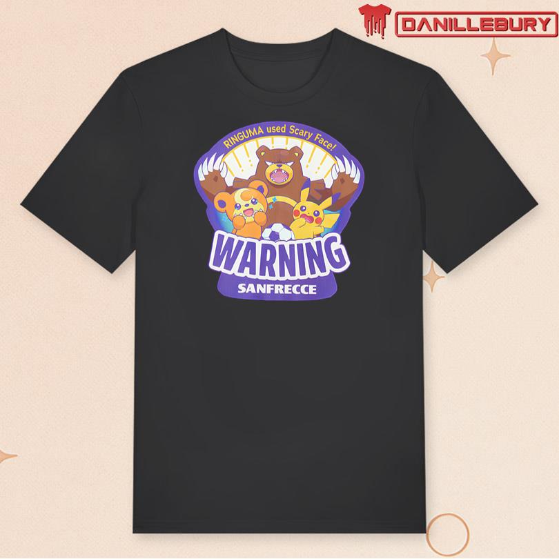 Pokemon Warning Sanfrecce Hiroshima 2025 Tee