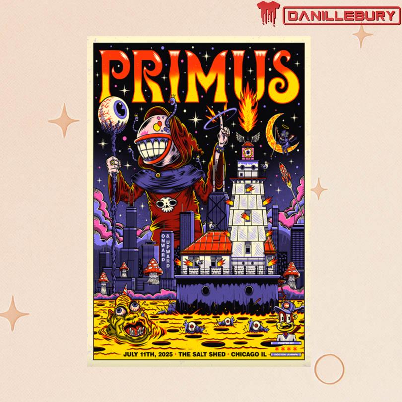 Primus Jul 11 2025 The Salt Shed. Chicago, IL Poster