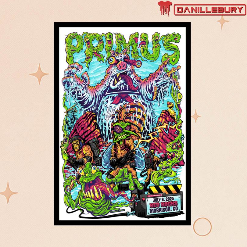 Primus Red Rocks Morrison CO July 9 2025 Tour Poster