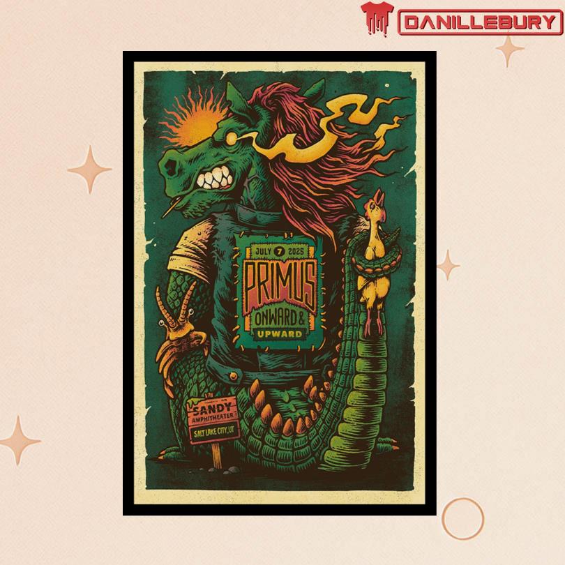 Primus Sandy Amphitheater Salt Lake City UT July 7 2025 Poster