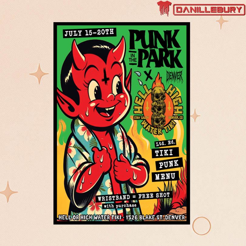 Punk In The Park July 15-20 2025 National Western Stockyards In Denver CO Poster