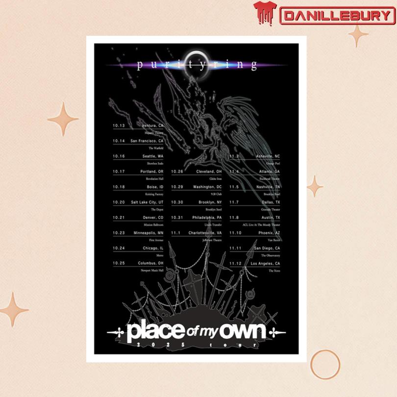 Purity Ring Place Of My Own Tour 2025 Poster