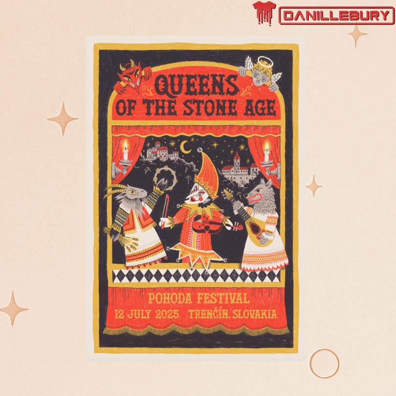 Queens Of The Stone Age Jul 12 2025 Pohoda Festival Trencin Slovakia Poster