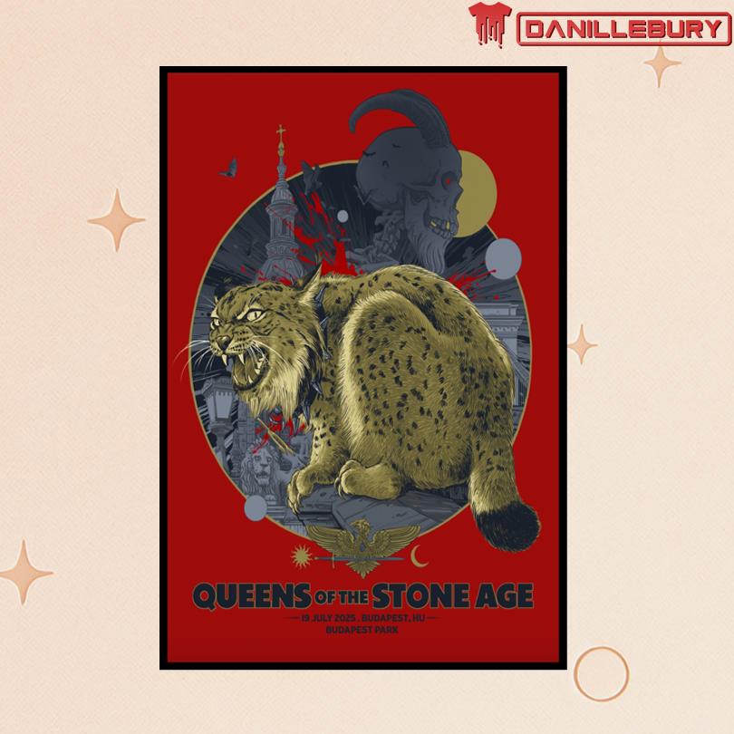 Queens Of The Stone Age Jul 19 2025 Budapest Park. Budapest, Budapest, Hungary Poster