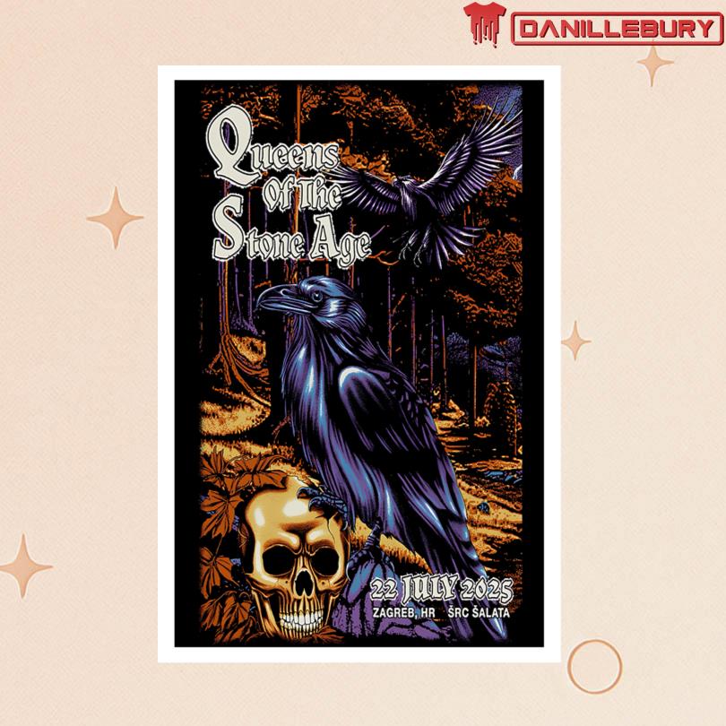 Queens Of The Stone Age Live SRC Šalata Zagreb July 22 2025 Poster