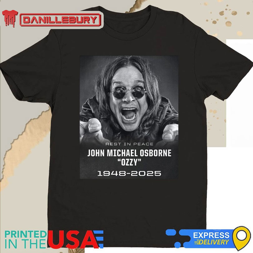 Rest In Peace John Michael Osbourne Ozzy 1948-2025 Shirt