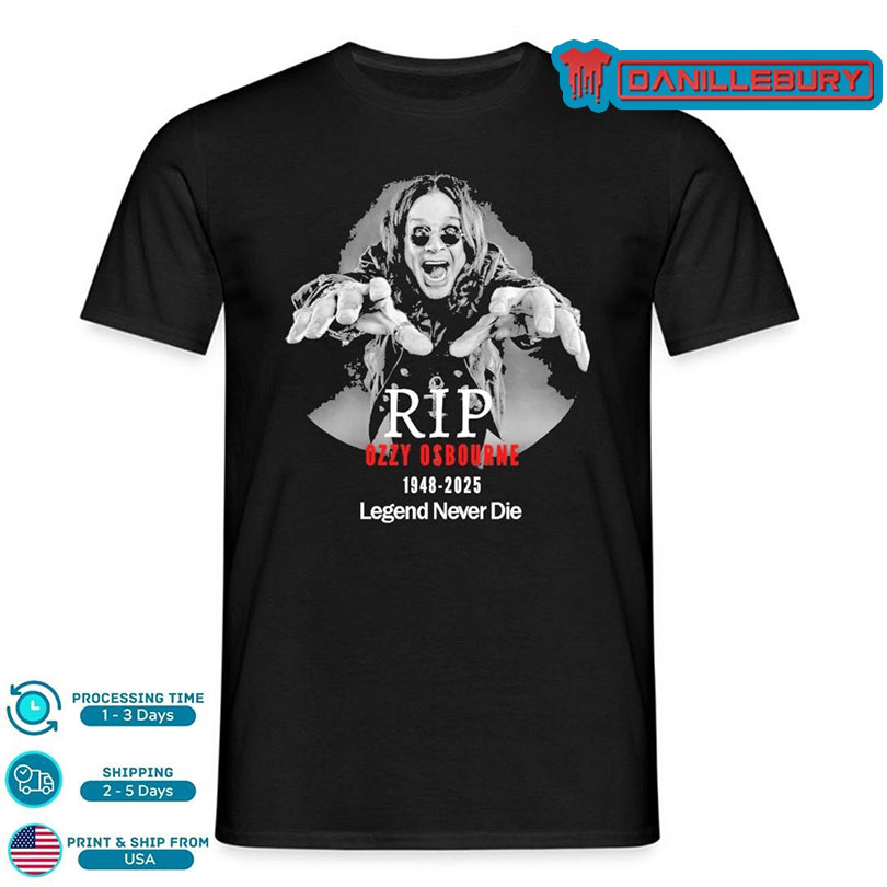 Rip Ozzy Osbourne 1948 2025 Legend Never Die Shirt