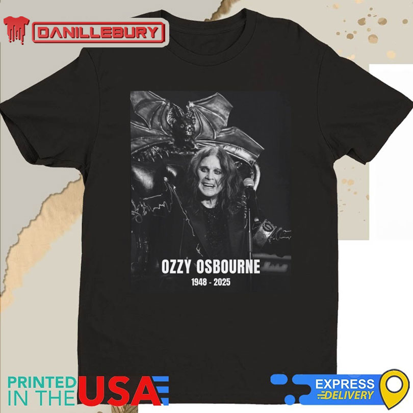 Rip Ozzy Osbourne Bat 1948-2025 Shirt