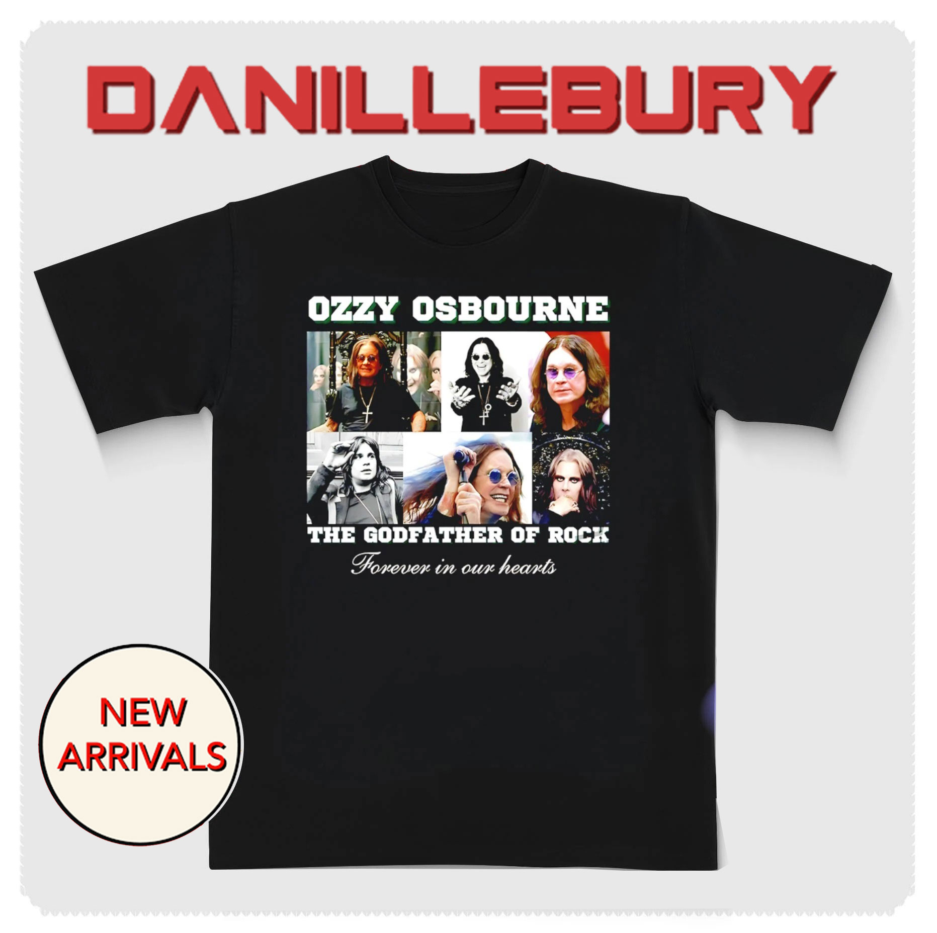 Rip Ozzy Osbourne The Godfather Of Rock forever in our hearts shirt