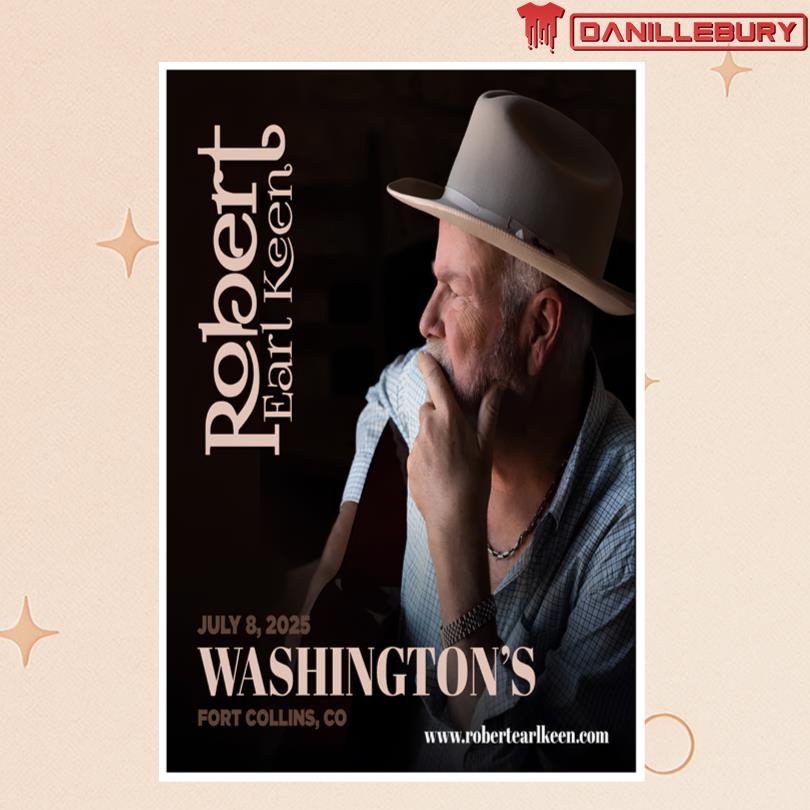 Robert Earl Keen July 8 2025 Collins CO Poster