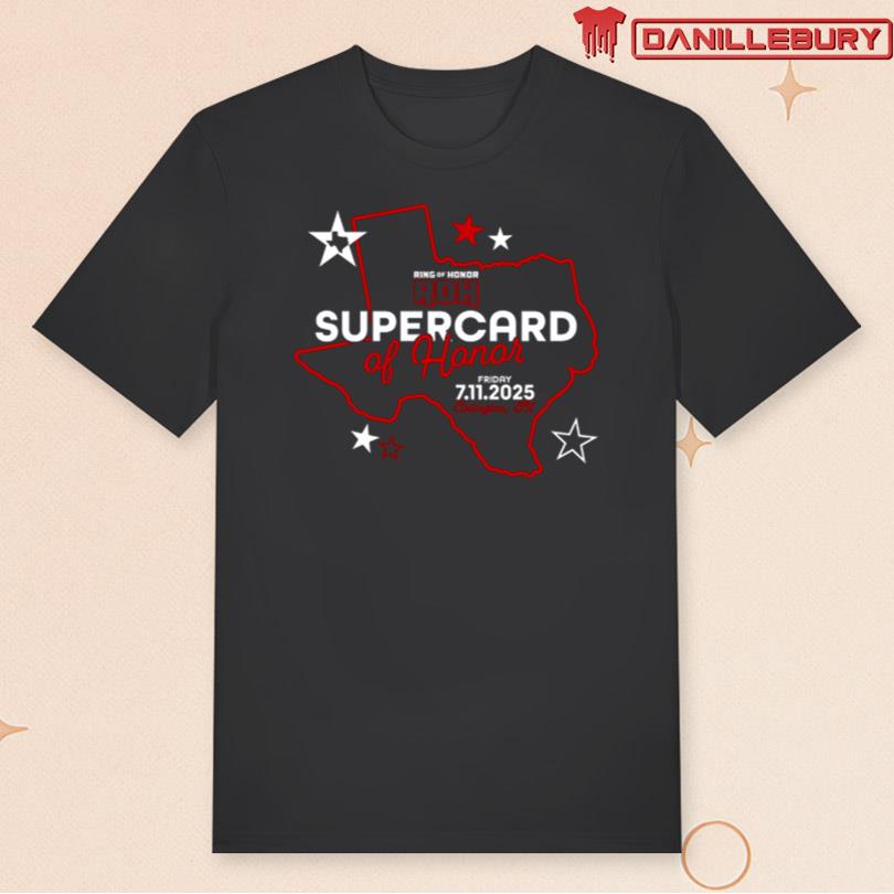 ROH Supercard of Honor 2025 Comfort Colors Soft Heavyweight Event Tee