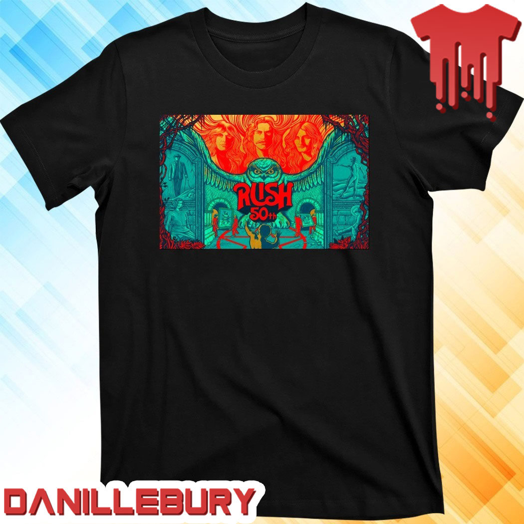 Rush Band 50 Years Celebration Poster T-Shirt