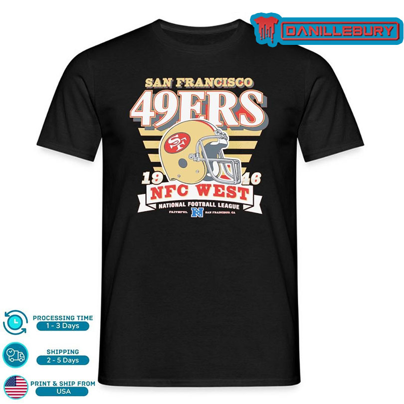 San Francisco 49ers ’47 Stripe Splash Franklin Throwback Shirt