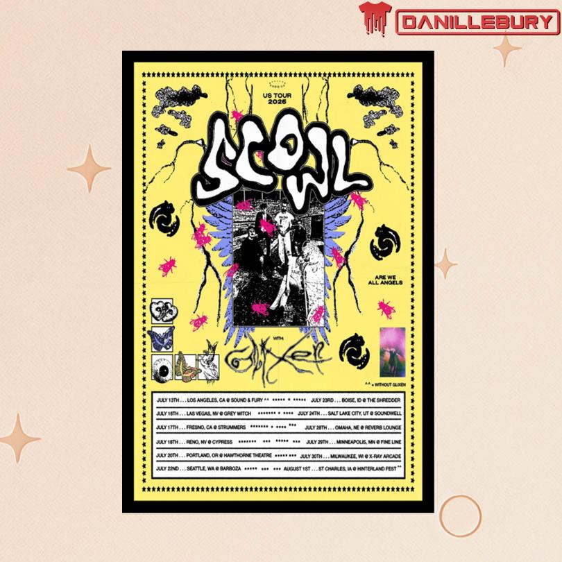 Scowl US Tour 2025 Event Poster