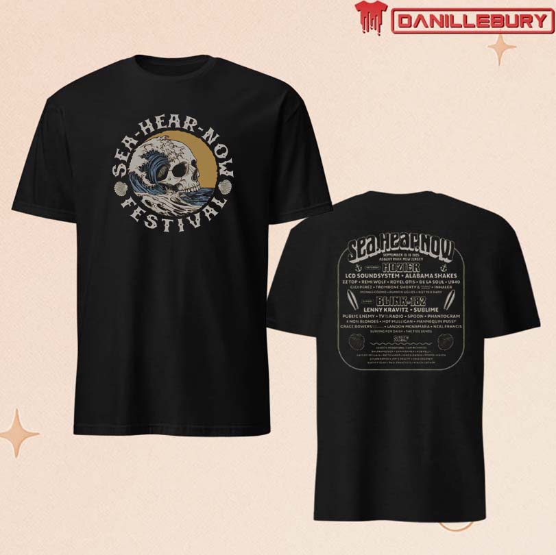 Sea Hear Now Crested Skull Lineup T-Shirt
