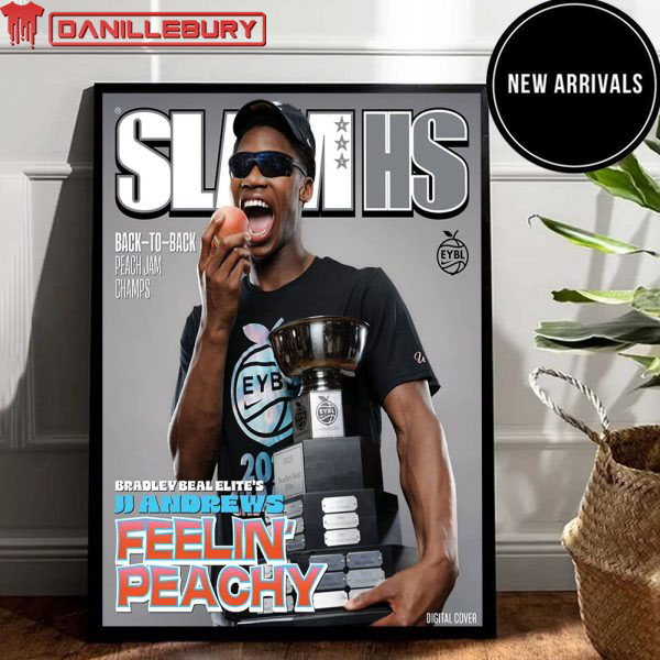 SlamHS 2025 Nike Peach Jam Champion Cover Poster Bradley Beal Elite’s JJ Andrews Feelin Peachy NCAA Poster