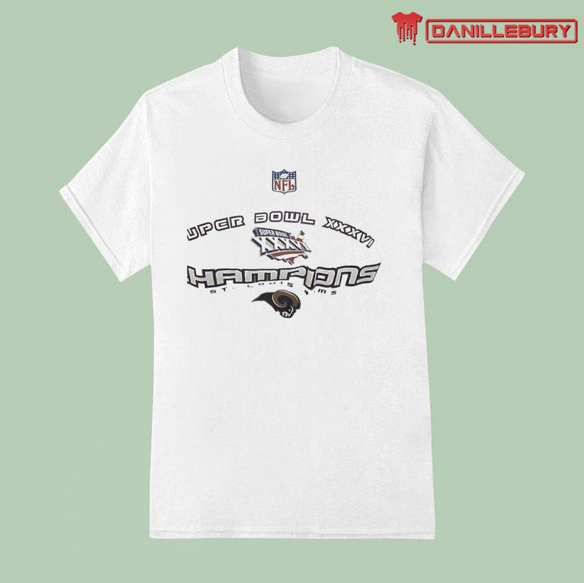 St Louis Rams Nfl Super Bowl Xxxvi Champions Shirt
