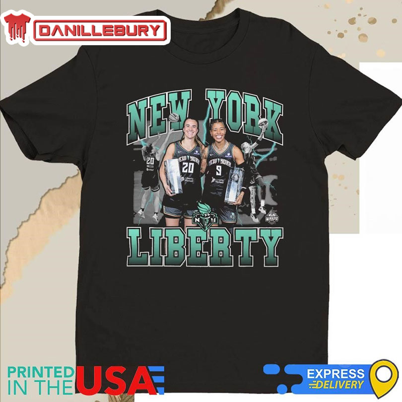 Stadium Essentials Sabrina Ionescu & Natasha Cloud Black New York Liberty 2025 WNBA All-Star Game Skills Champions Shirt