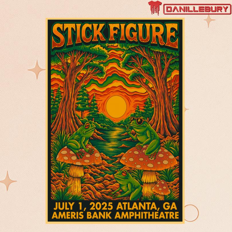Stick Figure Concert Ameris Bank Amphitheatre In Alpharetta GA Jul 1 2025 Poster