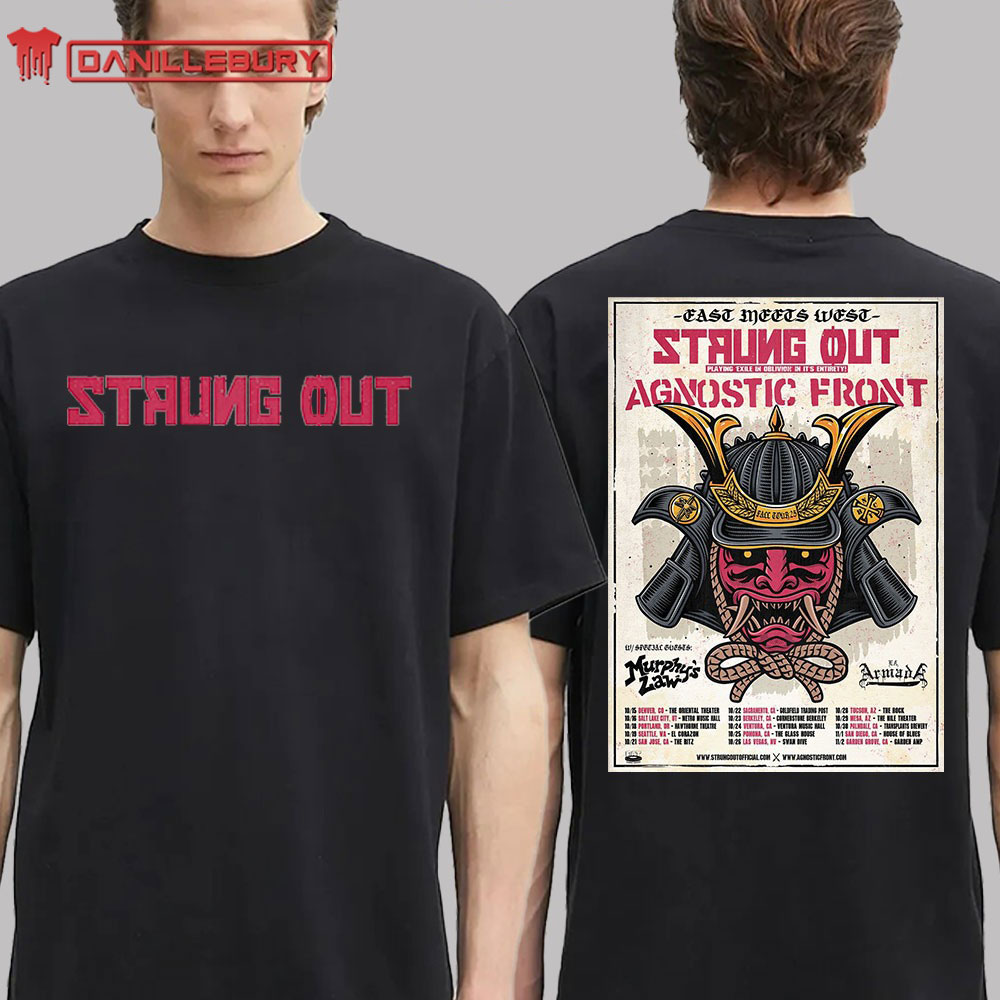 Strung Out East Meets West 2025 Playing Exile Oblivion In It’s Entirety Agnostic Front Dates List Tee