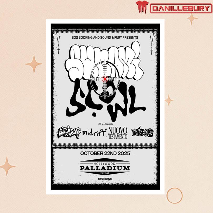 Sunami x Scowl October 22 2025 Hollywood Palladium Poster