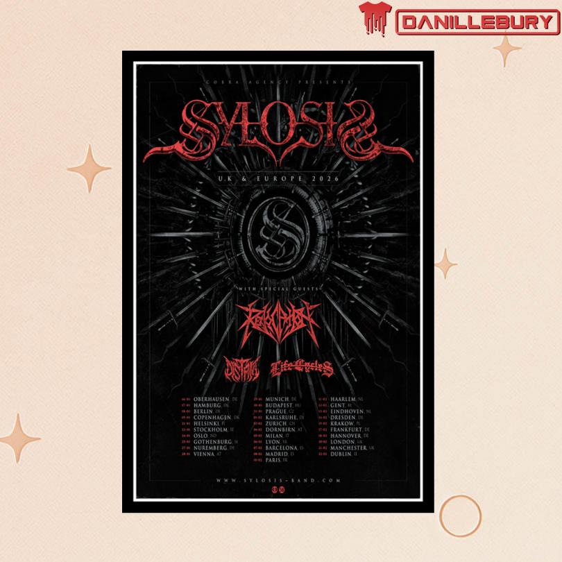 Sylosis UK & Europe Tour 2026 Poster