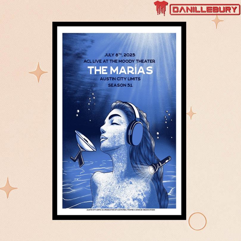 The Marias The Moody Theater Austin TX July 8 2025 Poster