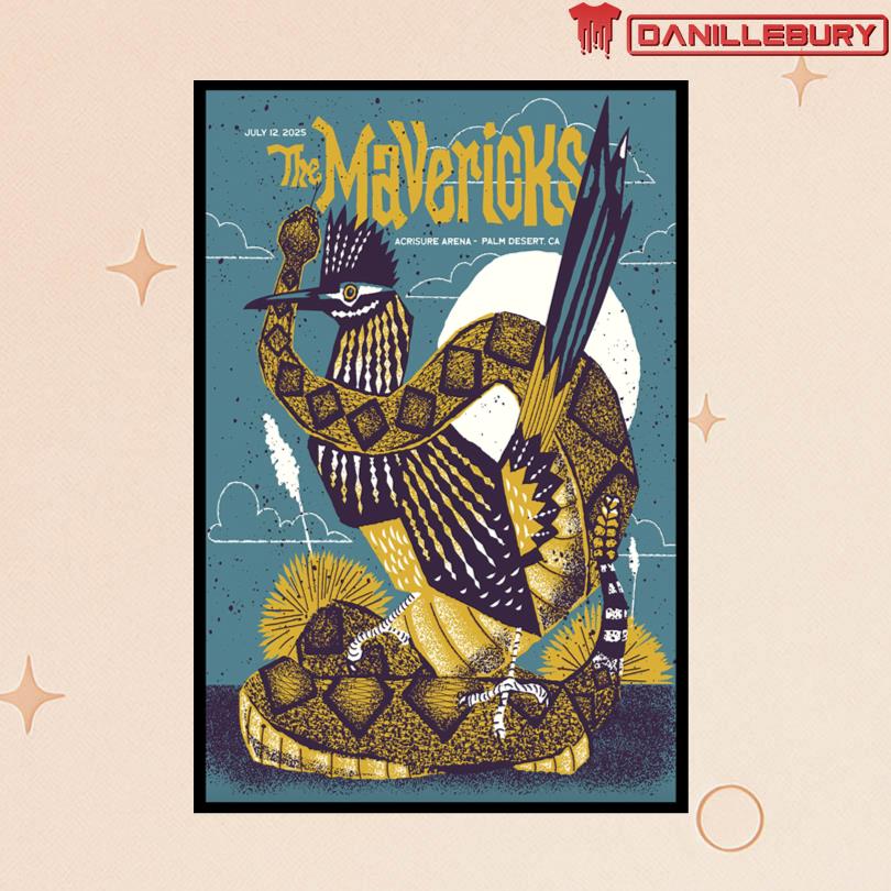 The Mavericks Jul 11 2025 Santa Barbara Bowl Poster