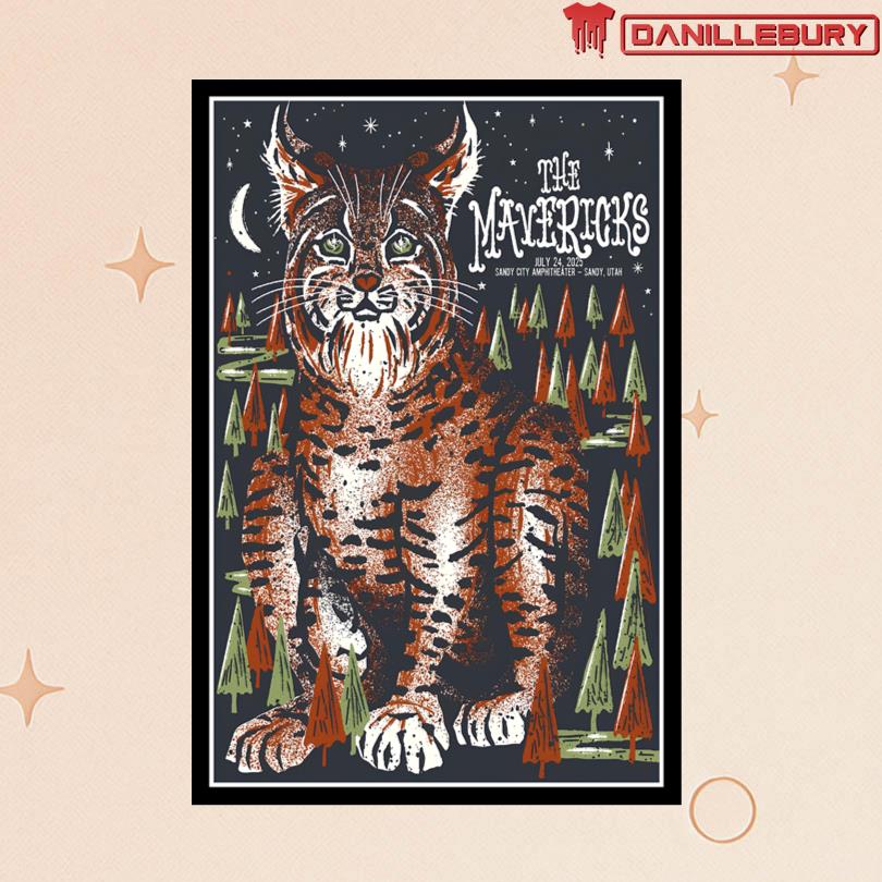 The Mavericks July 24 2025 Sandy City Amphitheater Sandy Utah Poster