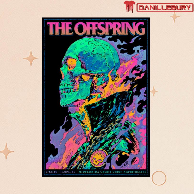 The Offspring Jul 12 2025 MIDFLORIDA Credit Union Amphitheatre Tampa, FL Poster