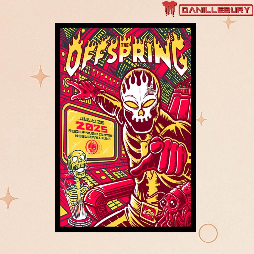 The Offspring July 26 2025 Noblesville, Indiana Poster