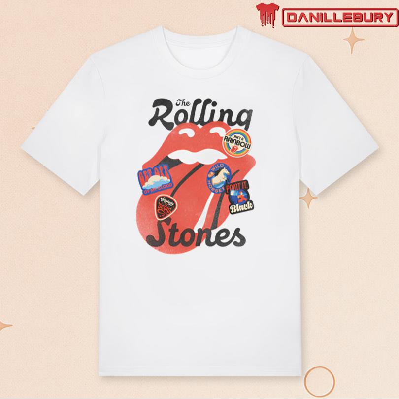 The Rolling Stones Stickered Tongue Tee