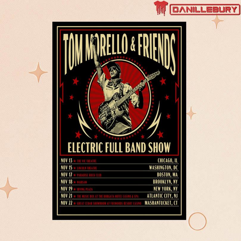 Tom Morello And Friends Electric Full Band Shows 2025 Poster