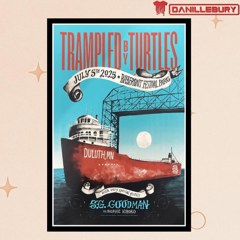 Trampled By Turtles At Bayfront Park Duluth, MN July 5 2025 Poster