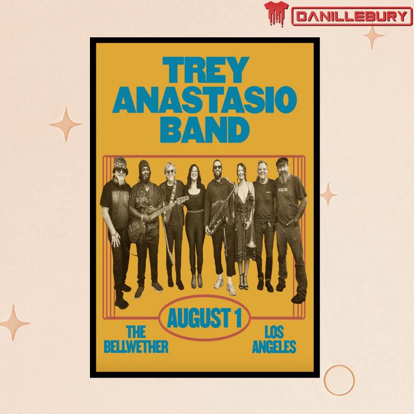 Trey Anastasio Band Aug 1 2025 The Bellwether in Los Angeles CA Poster