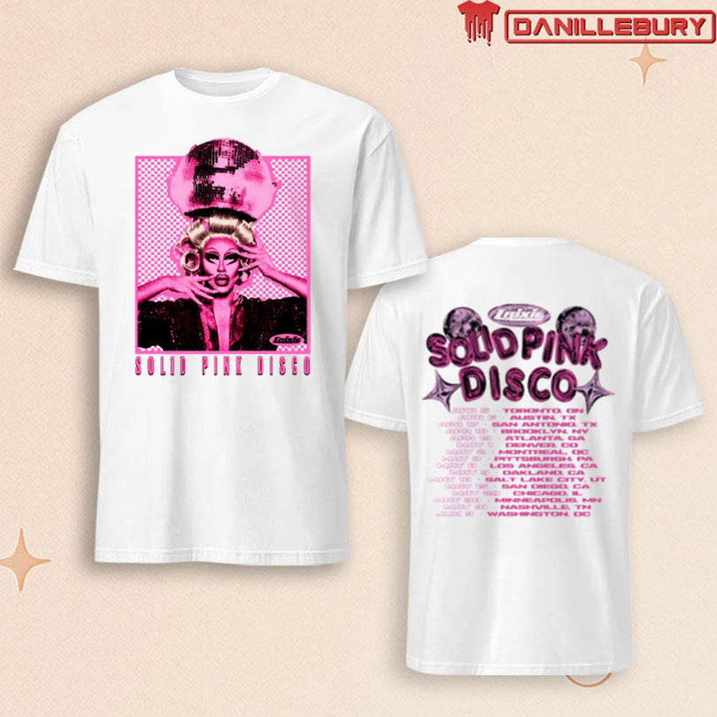 Trixie Solid Pink Disco Tour 2025 Tee