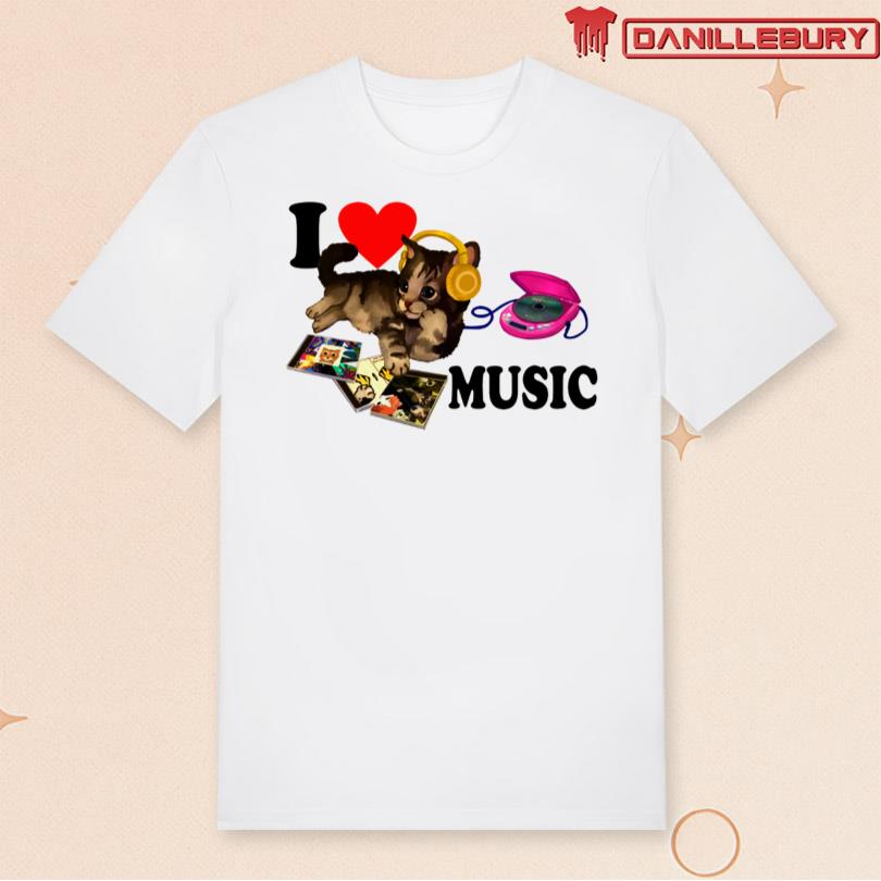 Uma Penca Camiseta I Love Music Cat 2 Shirt