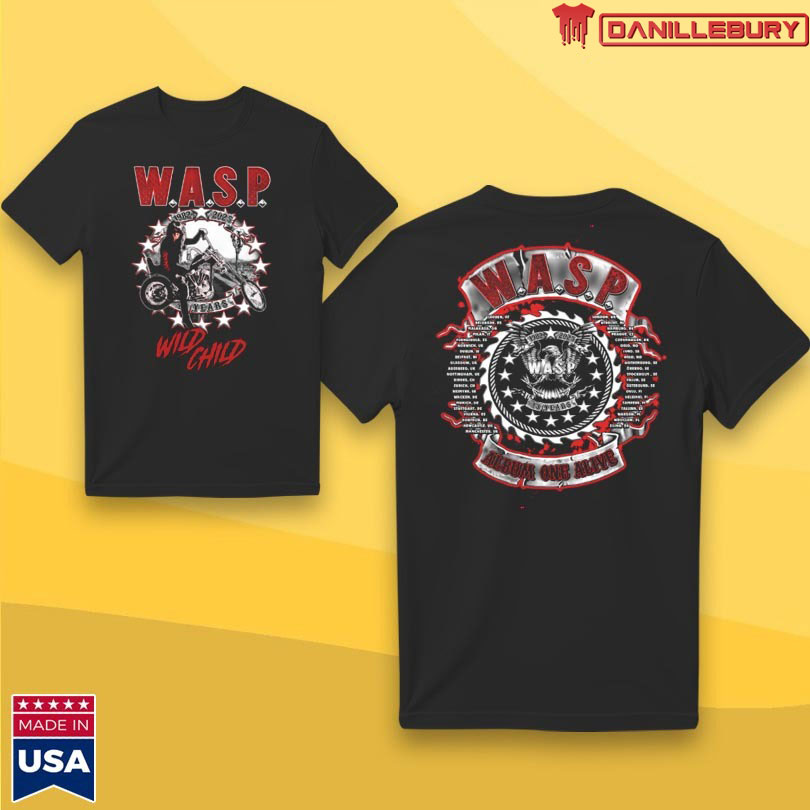 WASP Wild Child World Tour 2025 Graphic T-Shirt