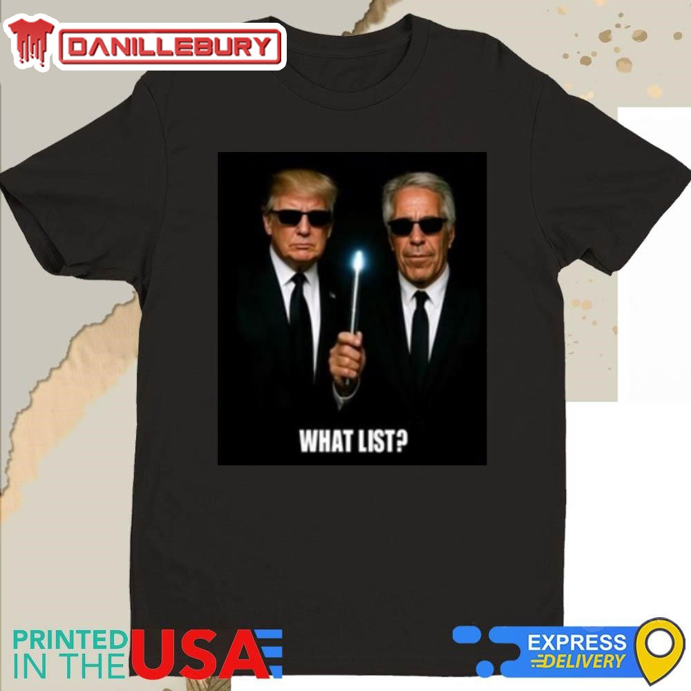 What List Trump And Jeffrey Epstein Shirt